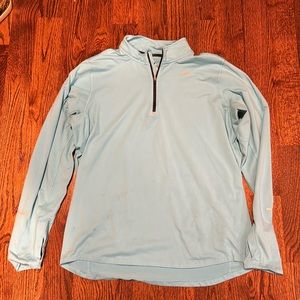 Men’s Nike pullover jacket large light blue